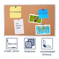 Доска пробковая 1200х900 - fgospostavki.ru - Верхняя Пышма