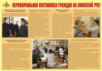 Плакат "Первоначальная постановка граждан на воинский учет" - fgospostavki.ru - Верхняя Пышма