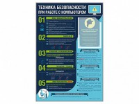 Стенд-уголок "Техника безопасности при работе на компьютере в общеобразовательных учреждениях" - fgospostavki.ru - Верхняя Пышма