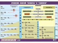 Таблица демонстрационная "Сравнение понятий изомер и гомолог" (винил 70x100) - fgospostavki.ru - Верхняя Пышма