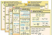 Комплект таблиц по всему курсу "Алгебра и начала анализа" (50 таблиц, А1, полноцветные, ламинированные) - fgospostavki.ru - Верхняя Пышма