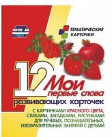 Тематические карточки "Мои первые слова" (красный цвет) - fgospostavki.ru - Верхняя Пышма