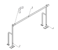 Станок хореографический напольный (1,5 метра, однорядный) - fgospostavki.ru - Верхняя Пышма