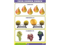 Таблица демонстрационная "Считаем, взвешиваем, сравниваем" (винил 70x100) - fgospostavki.ru - Верхняя Пышма