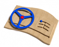 Дидактическая панель с автомобильным рулем - fgospostavki.ru - Верхняя Пышма