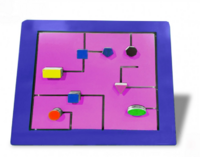 Тактильно-развивающая панель с геометрическими фигурами - fgospostavki.ru - Верхняя Пышма