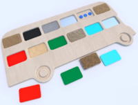 Тактильные разноцветные дощечки «Автобус» - fgospostavki.ru - Верхняя Пышма