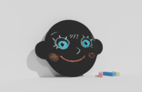 Фигурная грифельная меловая доска на тему эмоций - fgospostavki.ru - Верхняя Пышма