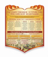 Стенд "Государственное устройство Российской Федерации" Вариант 3 - fgospostavki.ru - Верхняя Пышма