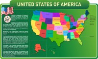 Стенд "United States Of America" - fgospostavki.ru - Верхняя Пышма