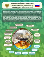 Стенд "Чрезвычайные ситуации техногенного, военного, природного характера" Вариант 2 - fgospostavki.ru - Верхняя Пышма