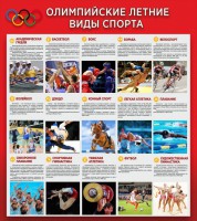 Стенд "Олимпийские летние виды спорта" - fgospostavki.ru - Верхняя Пышма