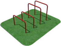 Упоры для отжимания цельносварные, разноуровневые  - fgospostavki.ru - Верхняя Пышма