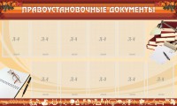 Стенд "ПРАВОУСТАНАВЛИВАЮЩИЕ ДОКУМЕНТЫ" - fgospostavki.ru - Верхняя Пышма