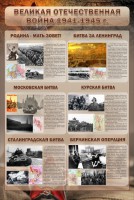Стенд "Великая отечественная война (битвы)" - fgospostavki.ru - Верхняя Пышма