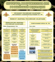 Стенд "Структура вооруженных сил РФ" - fgospostavki.ru - Верхняя Пышма