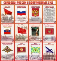 Стенд "Символы России и вооруженных сил" - fgospostavki.ru - Верхняя Пышма