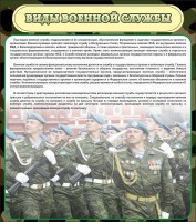 Стенд "Виды военной службы" - fgospostavki.ru - Верхняя Пышма