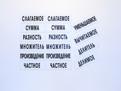 Набор магнитных карточек "Компоненты арифметических действий" - fgospostavki.ru - Верхняя Пышма