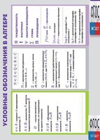 Таблица "Условные обозначения в алгебре" (винил) - fgospostavki.ru - Верхняя Пышма