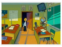 Магнитно-маркерный ситуационный плакат "Классная комната" с набором магнитных карточек + методические рекомендации (иностранный язык) - fgospostavki.ru - Верхняя Пышма