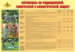 Плакат "Нормативы по радиационной, химической и биологической защите" - fgospostavki.ru - Верхняя Пышма