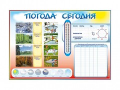 Стенд-уголок маркерный "Погода сегодня" - fgospostavki.ru - Верхняя Пышма