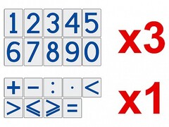 Комплект магнитов (демонстрационных) для школьной доски "Цифры и знаки" - fgospostavki.ru - Верхняя Пышма