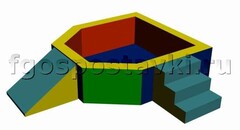 Сухой бассейн "Крепость" 1,5х1,2 метра - fgospostavki.ru - Верхняя Пышма