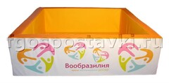 Сухой бассейн "Вообразилия" квадратный с шелкографией - fgospostavki.ru - Верхняя Пышма