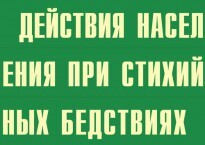 Комплект плакатов "Действия населения при стихийных бедствиях" - fgospostavki.ru - Верхняя Пышма
