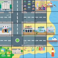 Тематическое поле-маршрутизатор «На берегу моря» для мини-робота Bee-Bot/Blue-Bot - fgospostavki.ru - Верхняя Пышма