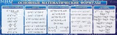 Стенд "Основные математические формулы" - fgospostavki.ru - Верхняя Пышма