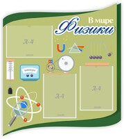 Стенд "В мире физики" - fgospostavki.ru - Верхняя Пышма