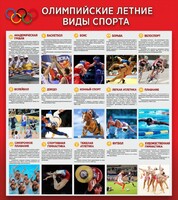 Стенд "Олимпийские летние виды спорта" - fgospostavki.ru - Верхняя Пышма