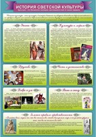Стенд "История светской культуры" Вариант 2 - fgospostavki.ru - Верхняя Пышма