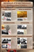Стенд "Великая отечественная война (битвы)" - fgospostavki.ru - Верхняя Пышма
