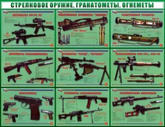 Стенд "Стрелковое оружие, гранатометы, огнеметы" Вариант 2 - fgospostavki.ru - Верхняя Пышма