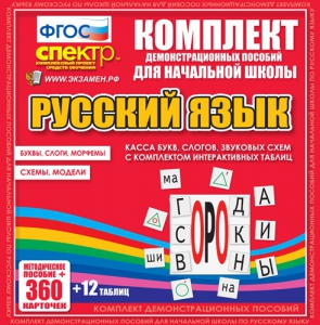Динамические раздаточные пособия. Русский язык (комплект демонстрационных материалов). Касса букв, слогов, звуковых схем с набором интерактивных таблиц. - fgospostavki.ru - Верхняя Пышма
