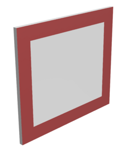 Щит баскетбольный навесной на шведскую стенку (ламинированная фанера), размер 400х450 миллиметров - fgospostavki.ru - Верхняя Пышма