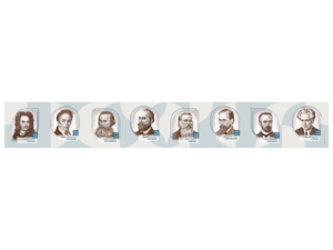 Стенд-лента "Выдающиеся ученые-историки" - fgospostavki.ru - Верхняя Пышма