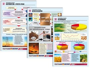 Комплект таблиц по географии "Экономика России" раздаточные (цветные, ламинированные, А4, 16 штук) - fgospostavki.ru - Верхняя Пышма