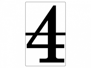 Набор магнитных карточек "Произвольный размер "4" (6 штук) - fgospostavki.ru - Верхняя Пышма