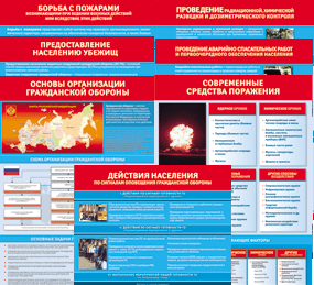 Комплект таблиц "Основы гражданской обороны (МЧС РФ)" 13 штук. - fgospostavki.ru - Верхняя Пышма