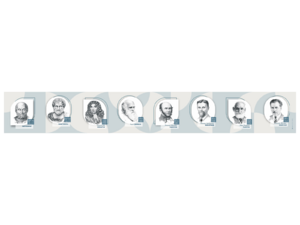 Стенд-лента "Выдающиеся ученые-биологи" - fgospostavki.ru - Верхняя Пышма