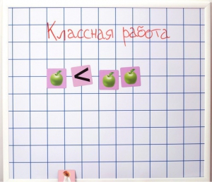 Магнитно-маркерная доска "Клетка" (86 см х 75 см) - fgospostavki.ru - Верхняя Пышма
