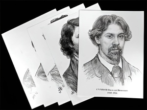 Портреты художников (22 шт, ф А3 ) - fgospostavki.ru - Верхняя Пышма