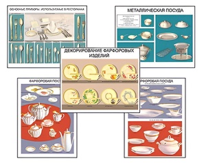 Плакаты ПРОФТЕХ "Виды посуды" (15 пл, винил, 70х100) - fgospostavki.ru - Верхняя Пышма