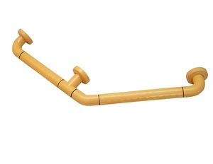 Поручень угловой трехопорный с антибактериальным покрытием (желтый) - fgospostavki.ru - Верхняя Пышма