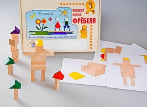 Игровой набор Фребеля "Конструктор деревянный без соединений-3" (Серия "Эксперимент") - fgospostavki.ru - Верхняя Пышма